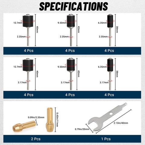 Clebay 24 drum mandrels ensure secure, adaptable mounting.