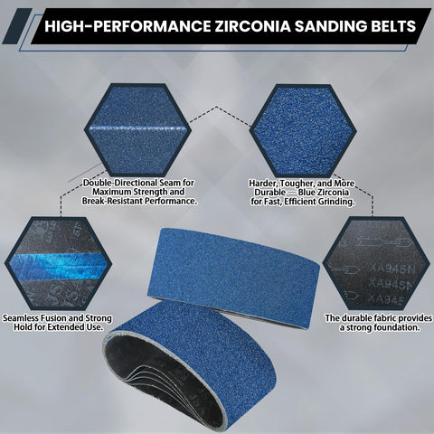 Clebay zirconia grain close-up highlights durable cutting power