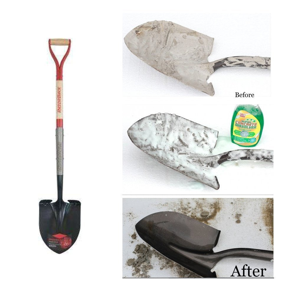 Cleen Products removes concrete from tools, restoring trowels, mixers, and blades.