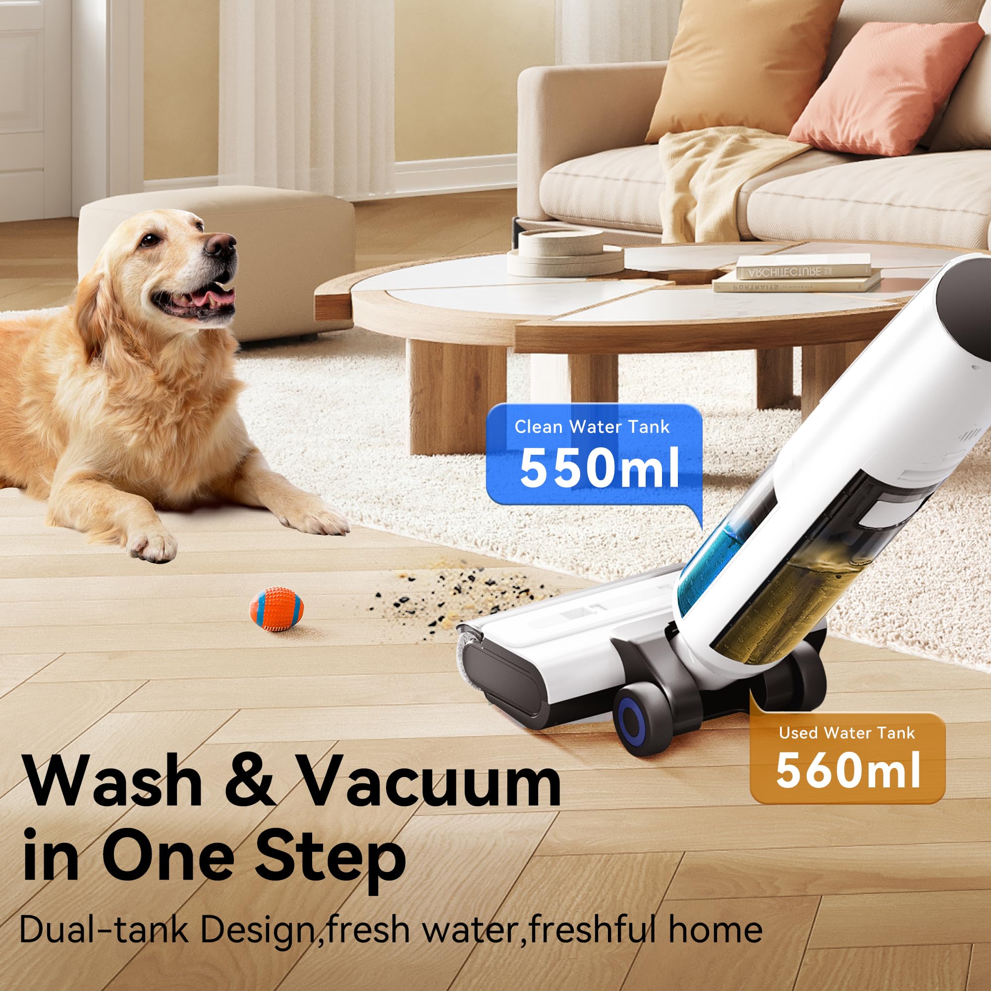 Cleera 140°F drying system rapidly dries mop pads after washing.