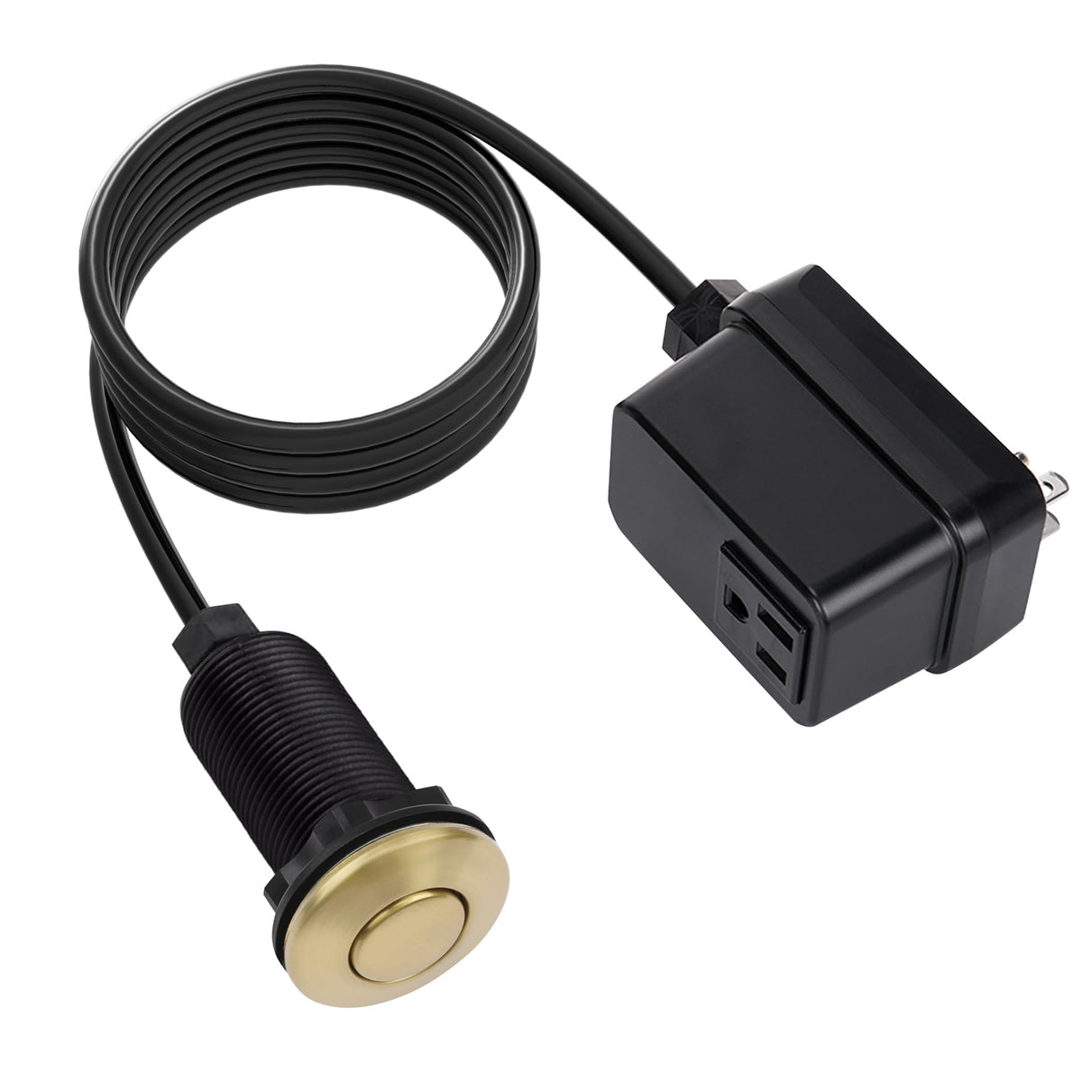 CLEESINK cordless push-button switch for garbage disposal on kitchen counter