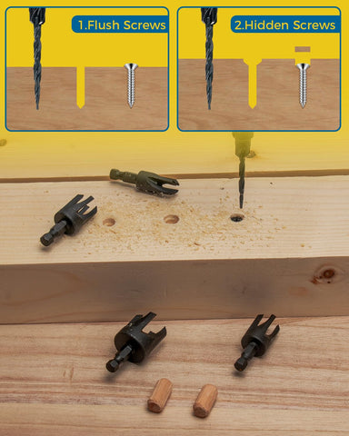 cleverool 1-4 inch hex adapter enables quick bit changes during drilling