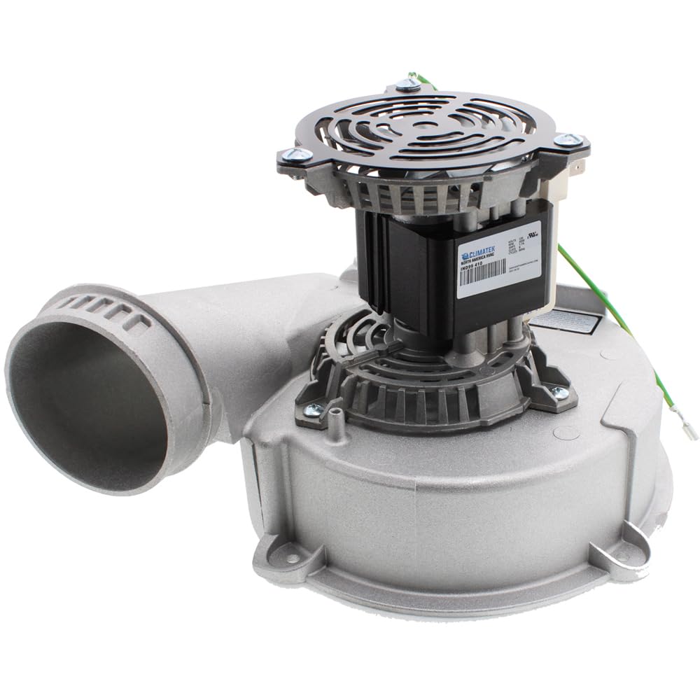 ClimaTek draft inducer motor for Rheem, ensures smooth venting and reliable furnace startup.