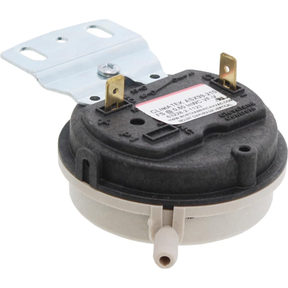 ClimaTek furnace air pressure switch front view enables reliable operation.