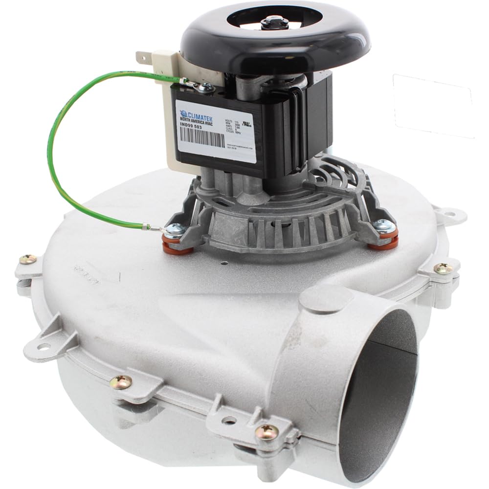 ClimaTek furnace draft inducer exhaust motor for ICP/Heil units, offering reliable venting and easy replacement.