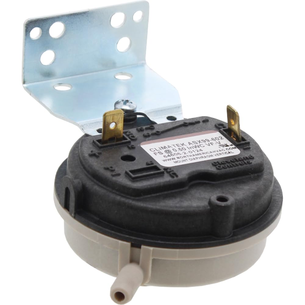 ClimaTek furnace vent air pressure switch for Trane American Standard ensures reliable operation and efficiency.