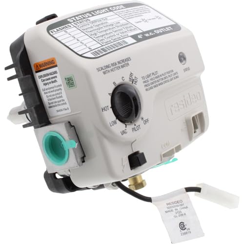 ClimaTek WV8840B1158 valve close-up showing durable gas control for water heaters