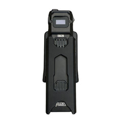 Clip & Carry EDC29 holster front view with secure locking for belt carry.