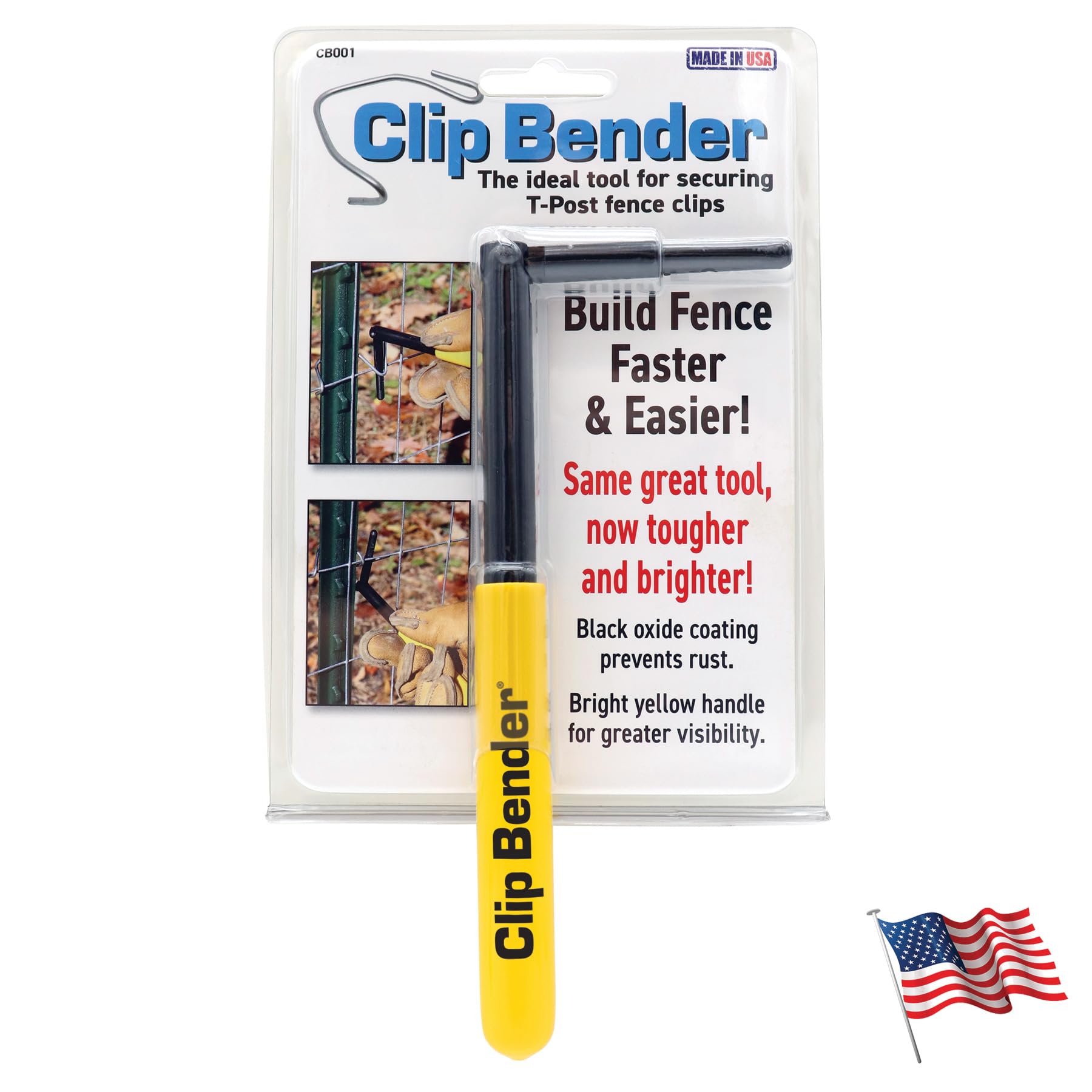 Clip Bender with yellow handle for fast fence work
