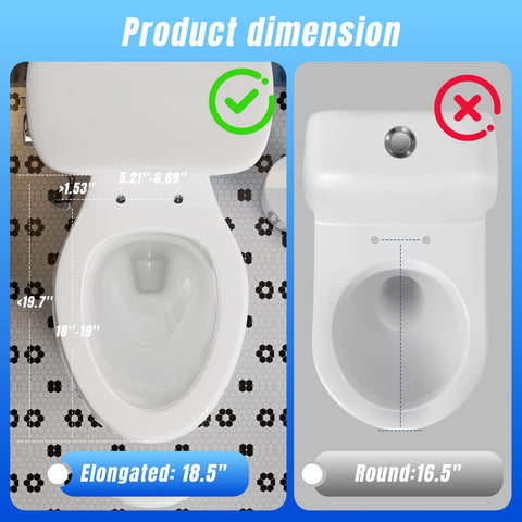 Clirass easy-install kit fits most elongated toilets in minutes
