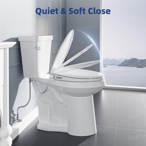 Clirass bidet seat shows feminine wash option for comfortable cleansing.