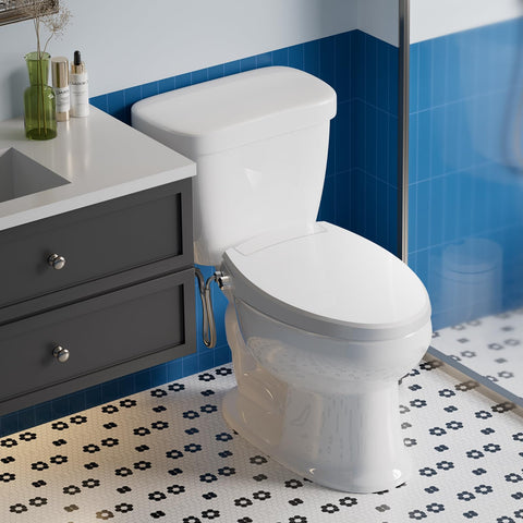 Clirass bidet seat non-electric operation requiring no outlet for flexible installation