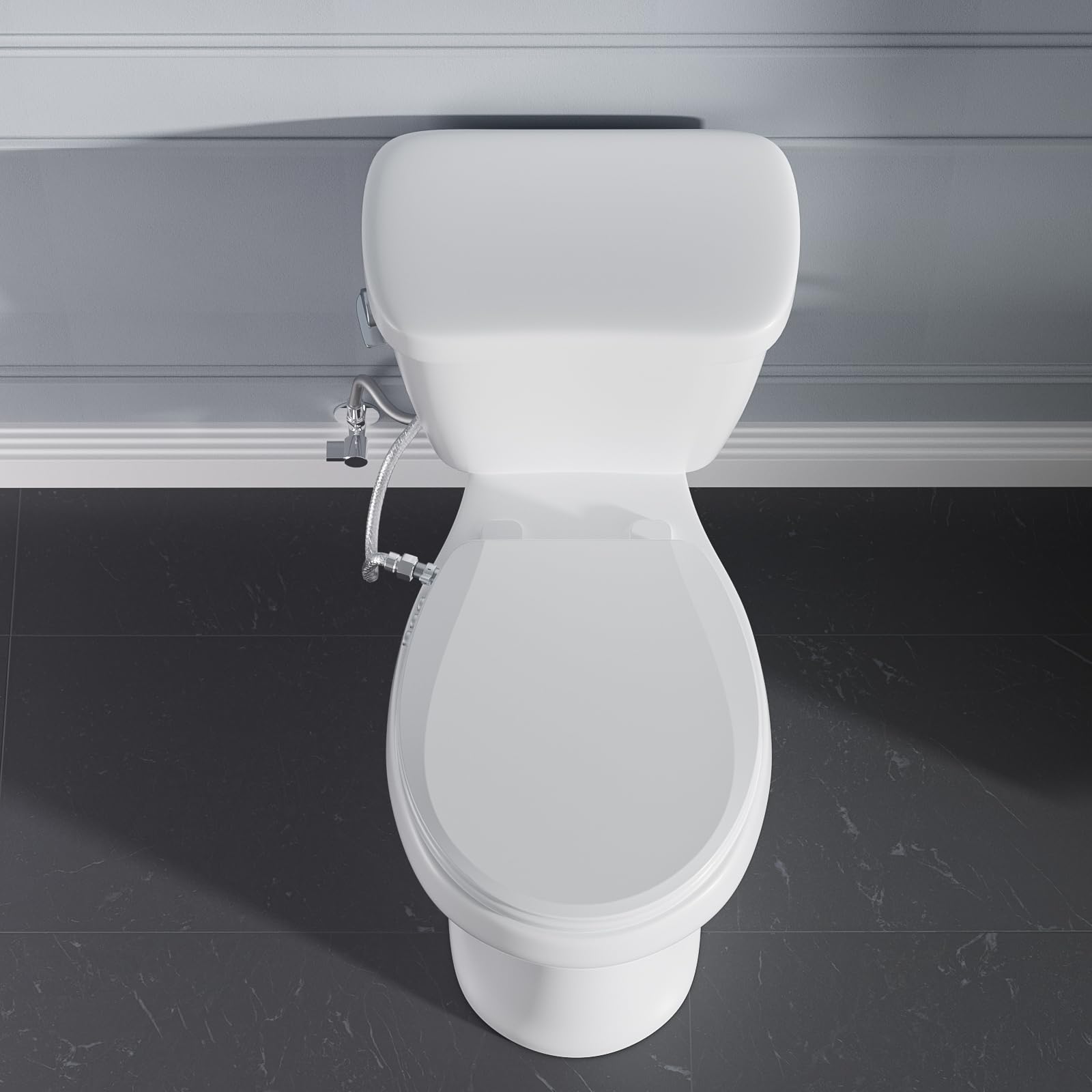 Clirass bidet seat round size fits standard toilets.
