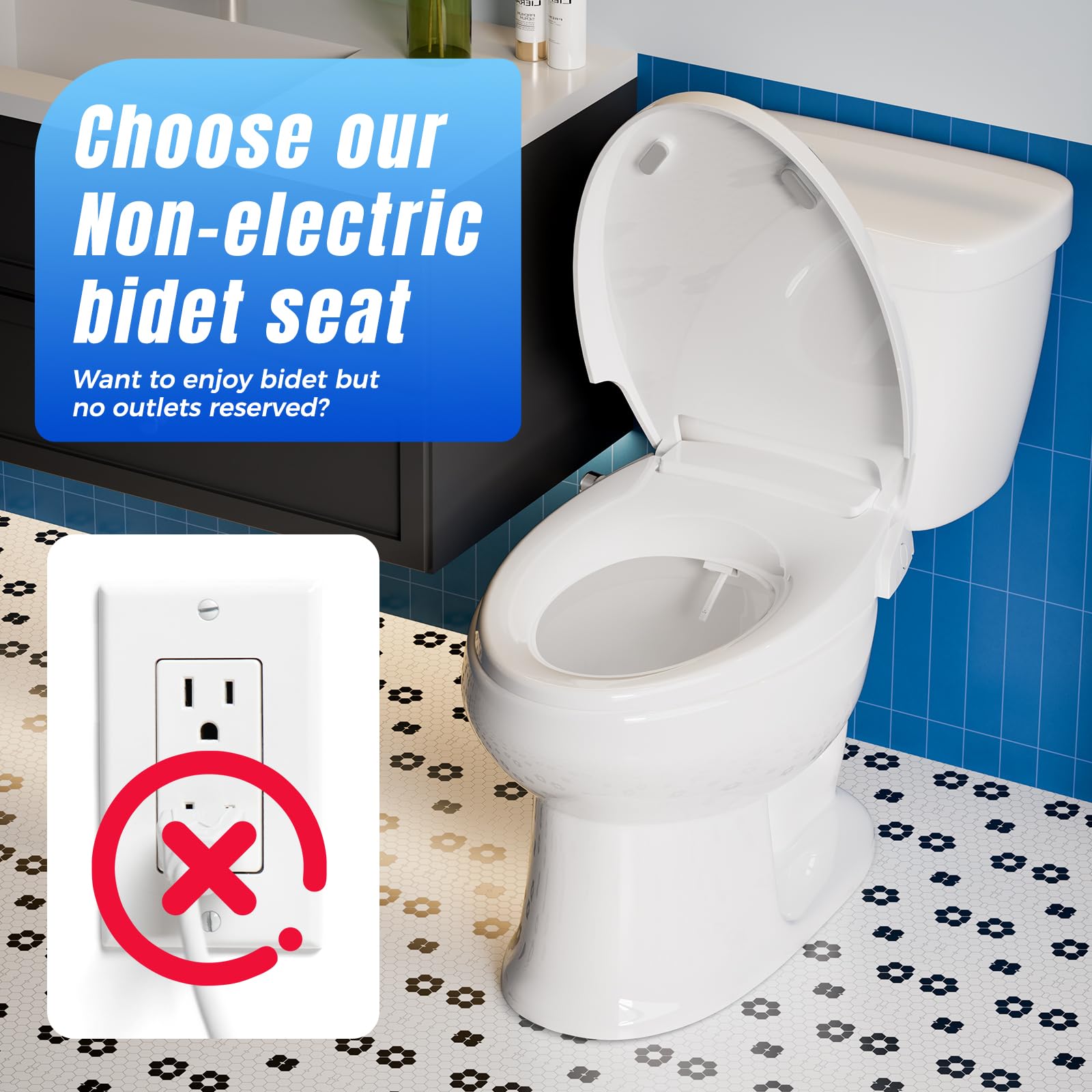 Clirass bidet seat slow-close hinges preventing slams for a quieter bathroom