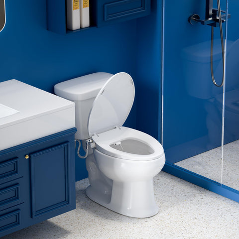 Clirass bidet seat braided stainless steel hose for secure connections.