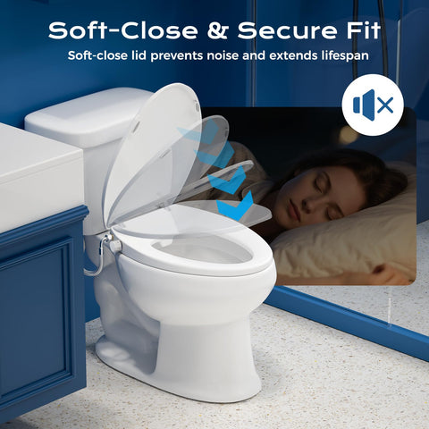 Clirass bidet seat self-cleaning nozzles ensure hygiene between uses.