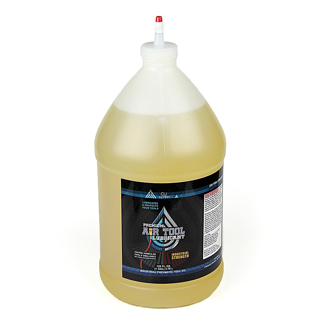 CLIsyntec Premium Air Tool Lubricant bottle label signaling industrial protection for tools