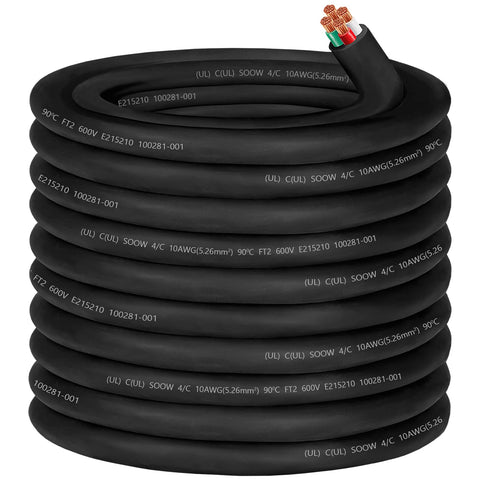 CLLOMAGY 100ft SOOW wire ready for outdoor power distribution