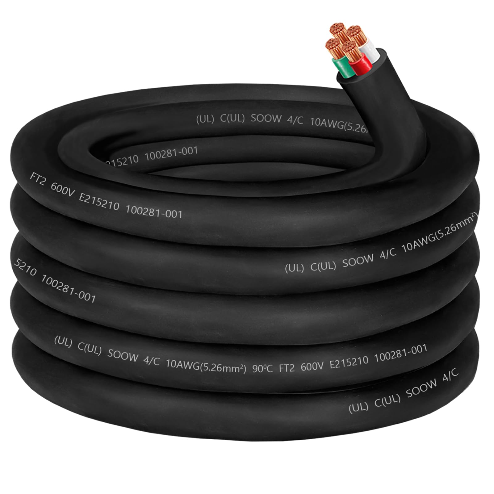 CLLOMAGY 10/4 10AWG SOOW cable exterior view for rugged outdoor use