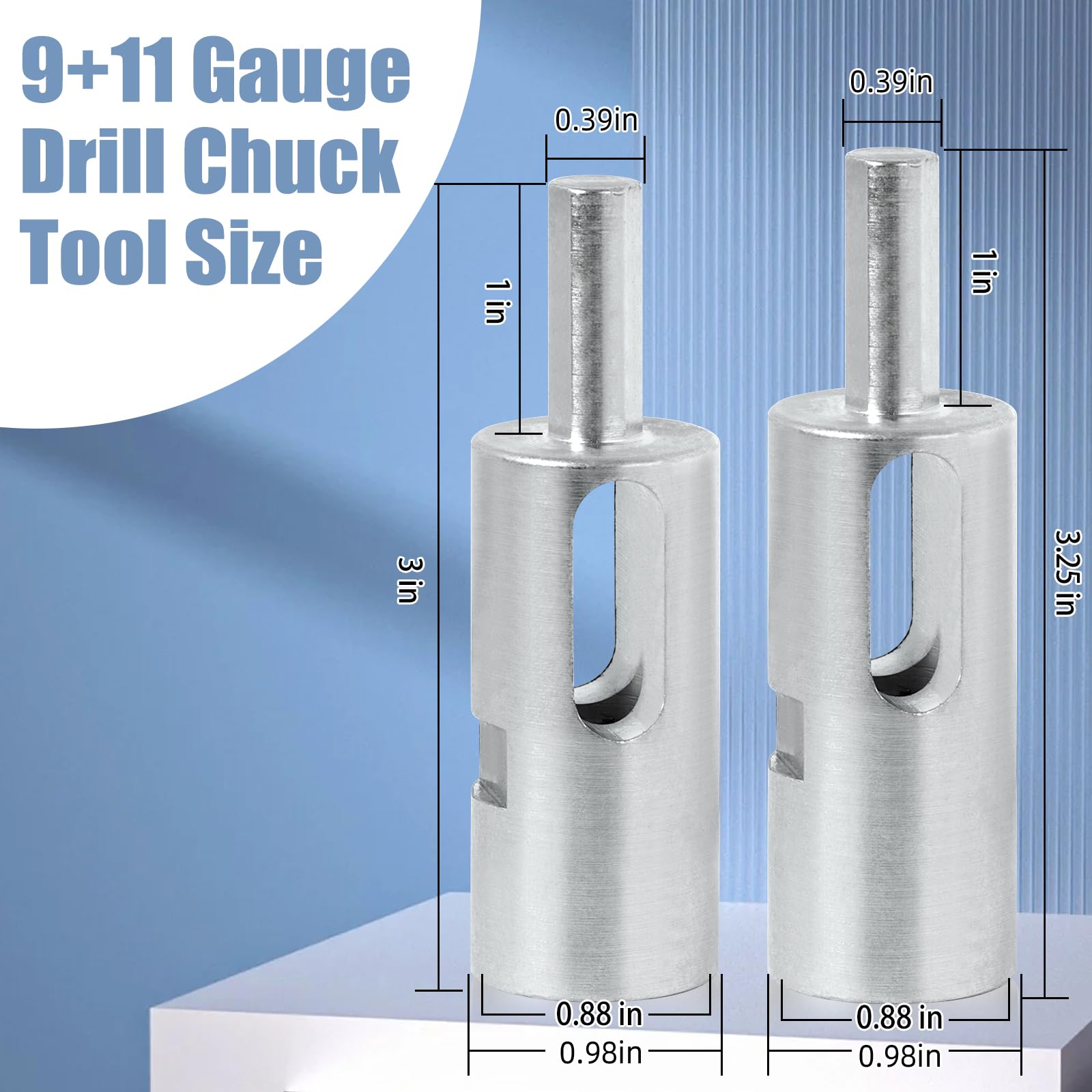 CLLOMAGY 3/8 inch drill chuck attachment fits securely.