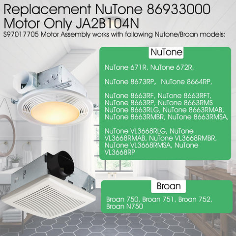 CLLOMAGY Airflow-boosting motor photo for better bathroom ventilation