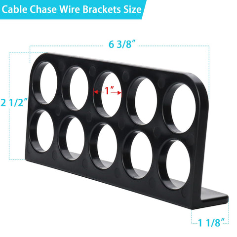 CLLOMAGY bracket features smooth edges to protect wires during installation.