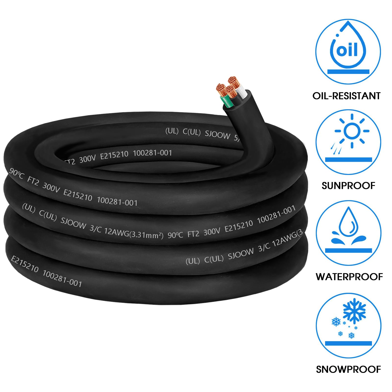 CLLOMAGY flexible SJOOW cord adapts to generators, lights, and tools
