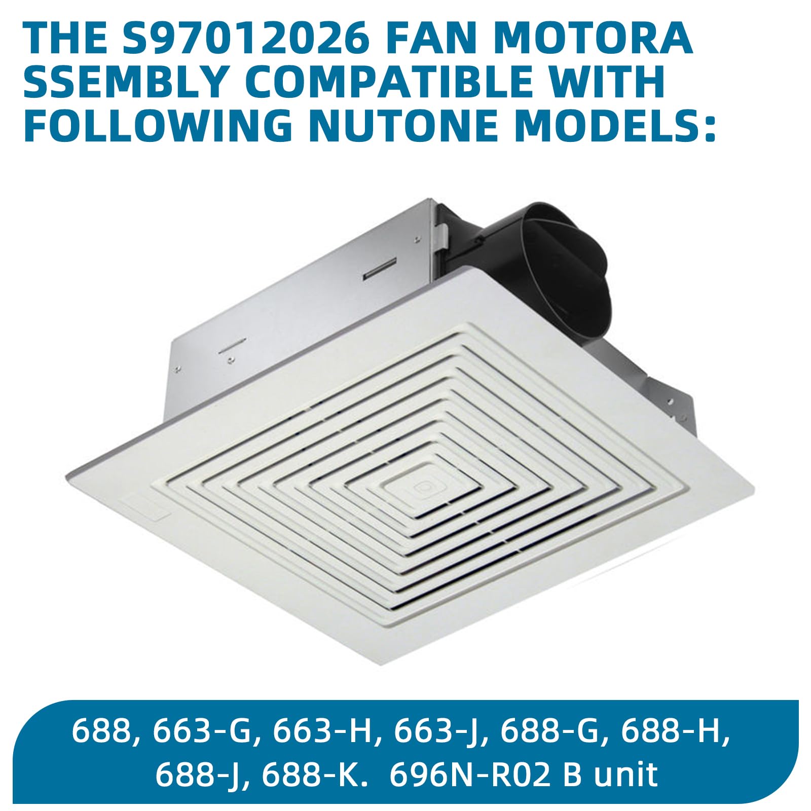 CLLOMAGY noise-reduction test image indicates quieter bathroom fan during use.