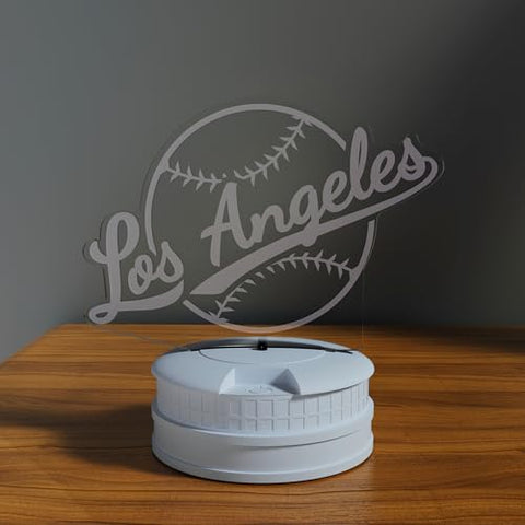 Acrylic panel delivers a striking 3D illusion for sports desks and shelves.