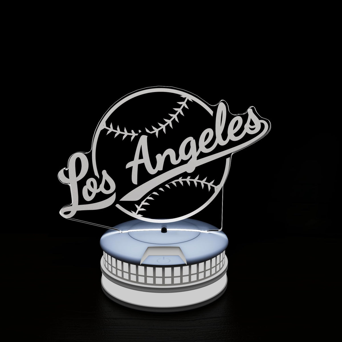 CLORURBANLIVE 3D baseball night light with remote illuminates fans' rooms in vibrant color.