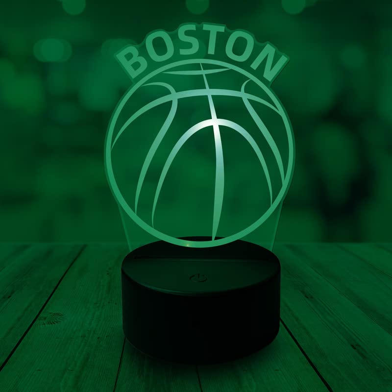 CLORURBANLIVE 3D basketball night light with vivid colors for desk decor.