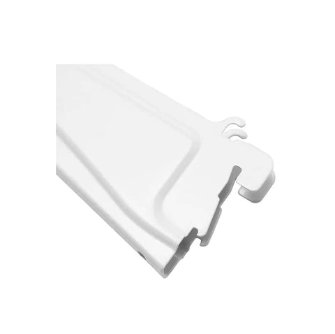 ClosetMaid ShelfTrack universal design bracket fits ventilated shelving systems.