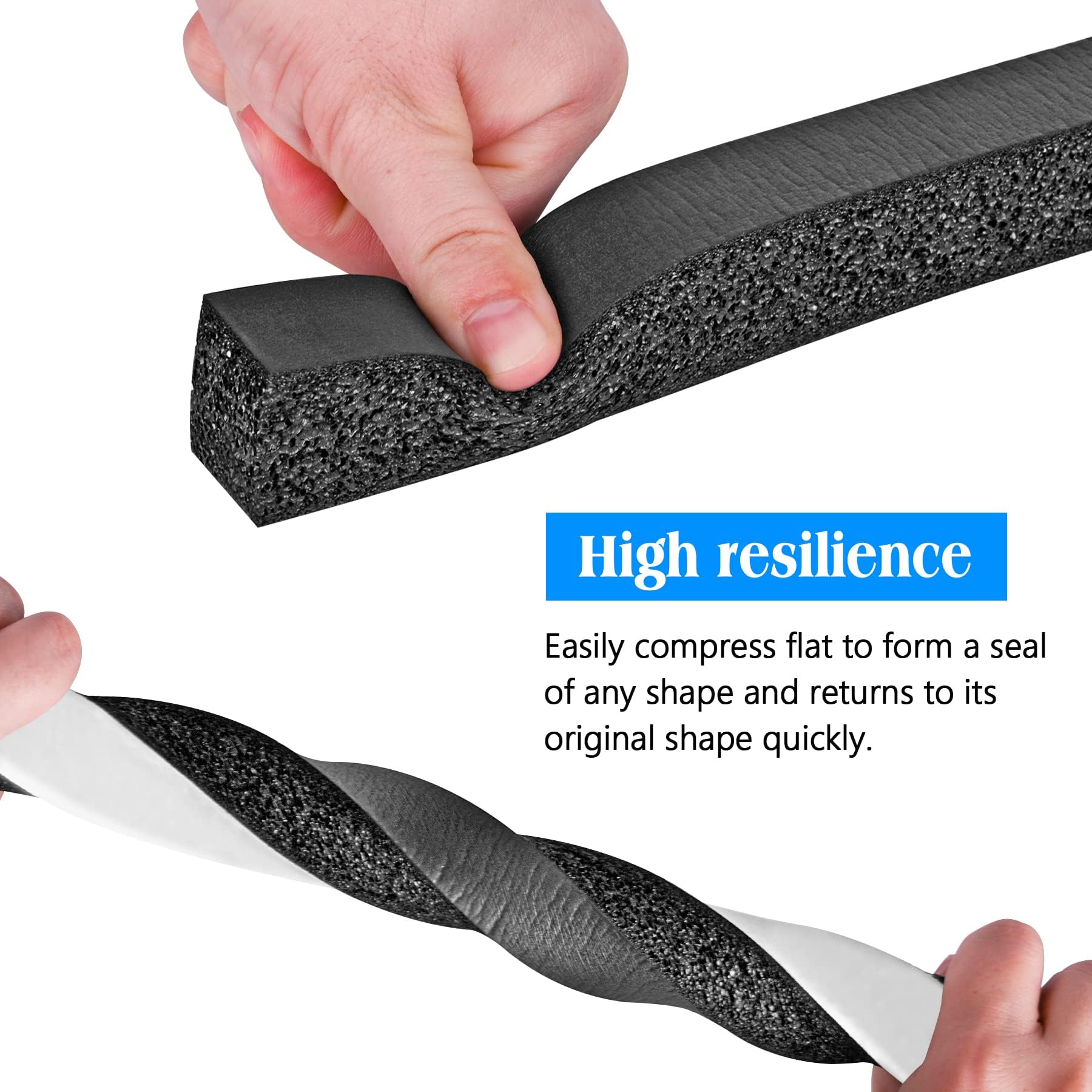 CloudBuyer foam strip cut to size to fit irregular gaps