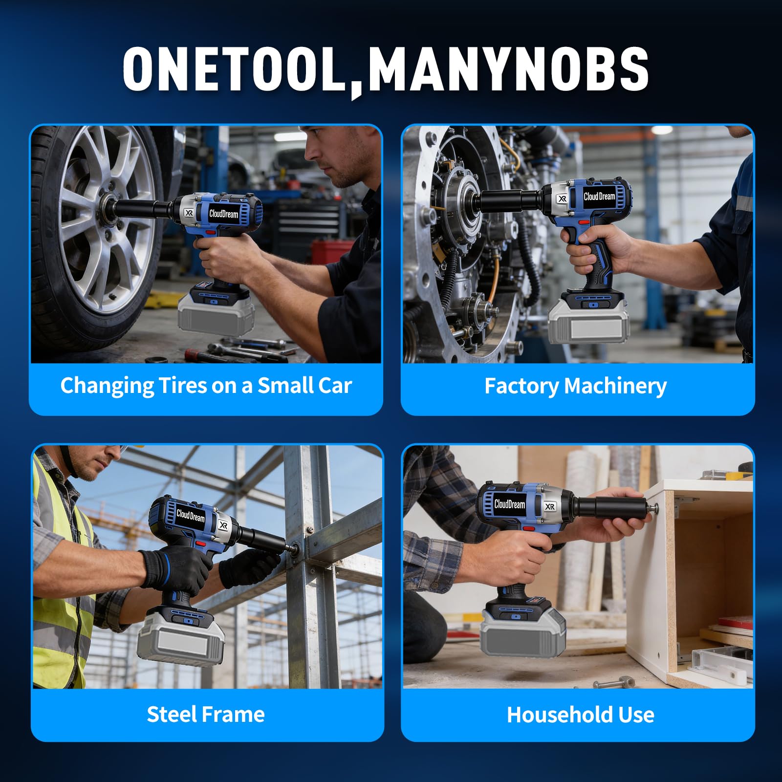 CloudDream hog ring anvil fits multiple sockets without switching