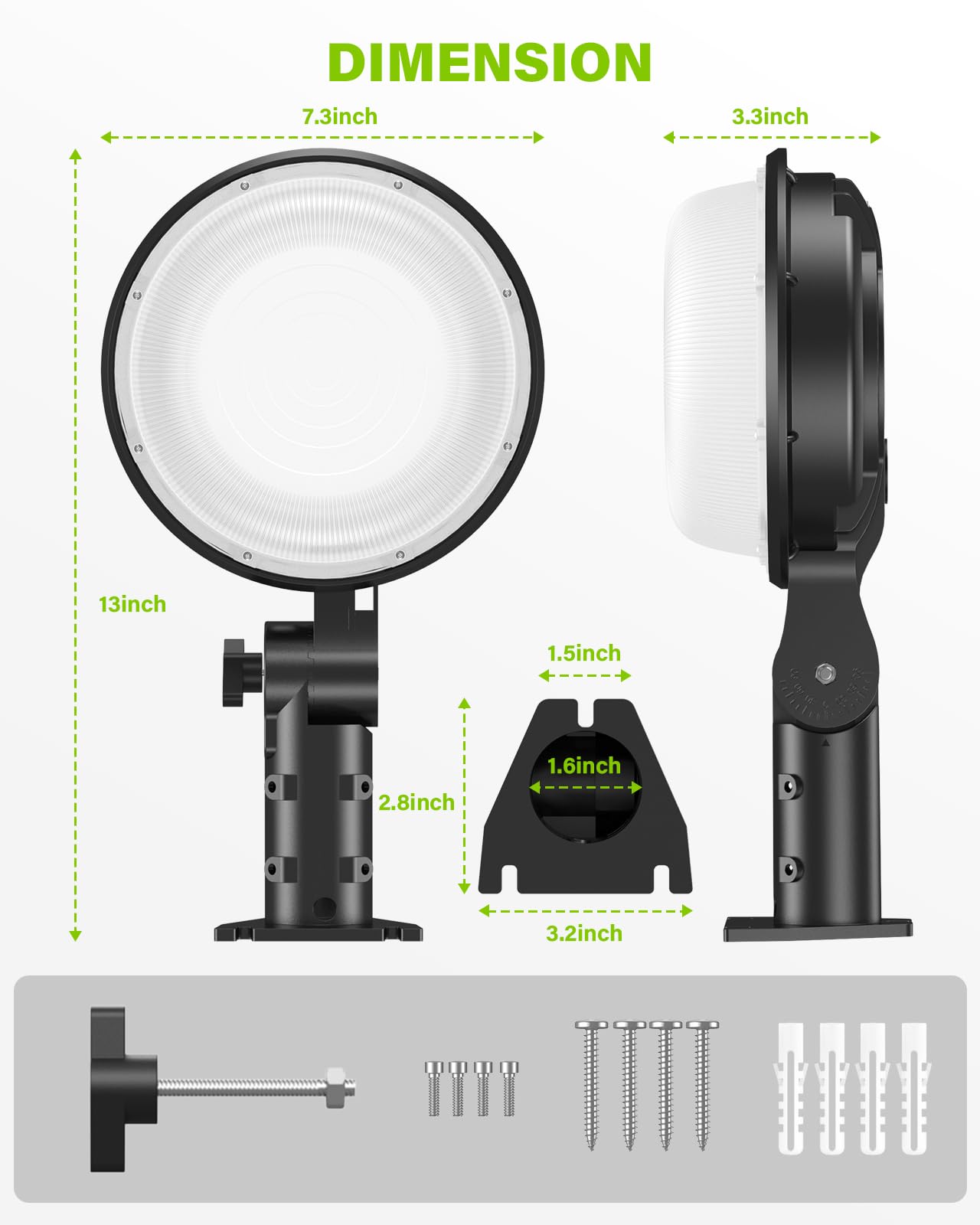 CLOUDERROR 150W barn light 5000K daylight for clear, crisp visibility.
