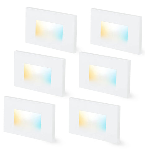 Cloudy Bay dimmable step light with 3 color options for stair illumination