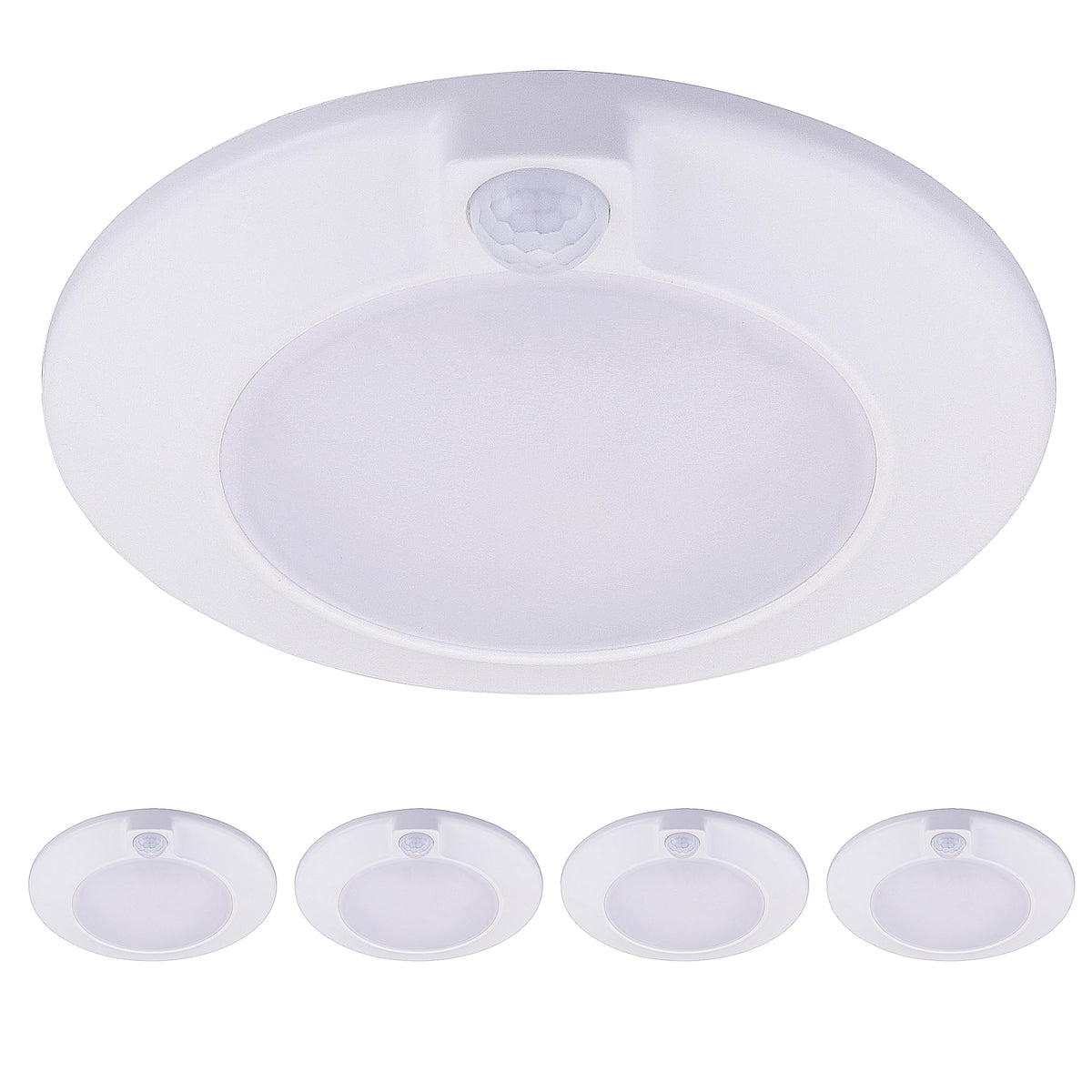 Cloudy Bay motion sensor ceiling light in a 4-pack for hands-free entry illumination.