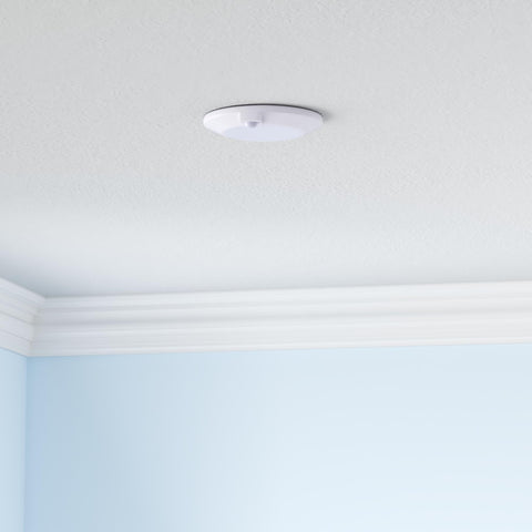 Cloudy Bay motion sensor ceiling light in a walk-in closet with hands-free visibility.