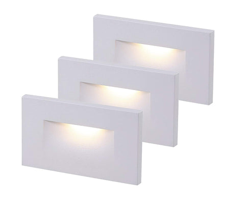 Cloudy Bay step light with a clean faceplate for a sleek wall look and safety lighting