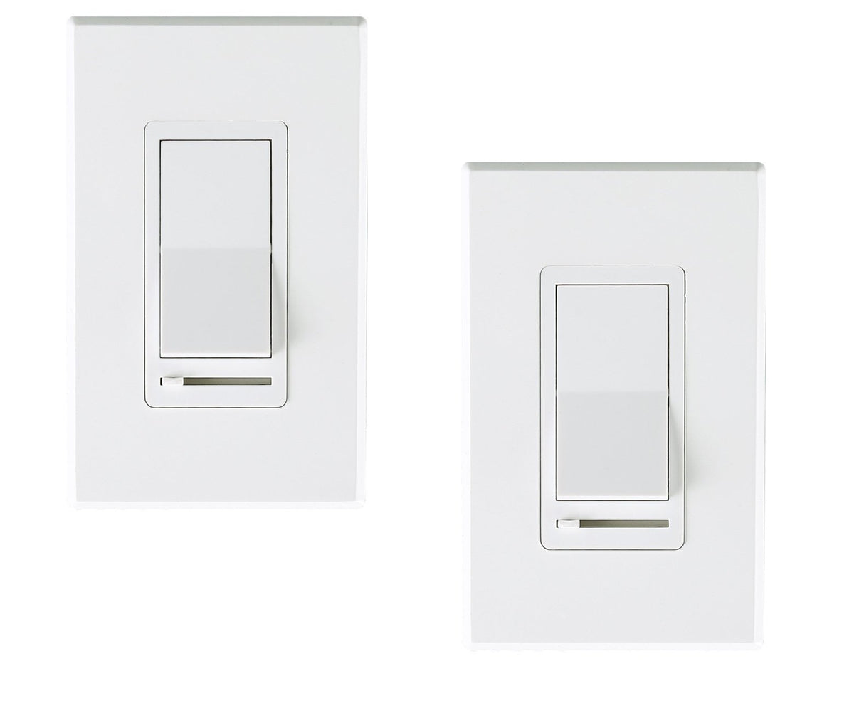 Cloudy Bay wall dimmer switch on wall plate with versatile 3-way control.
