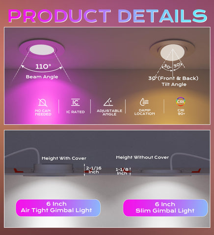 Cloudy Bay RGB-CW LED light with app control for color and brightness