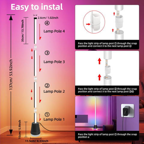 Clownya bedroom ambience enhanced by soft color transitions and adjustable brightness.