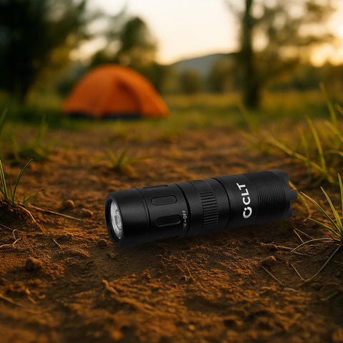 CLT Mini EDC 43-meter beam extends visibility in hallways.