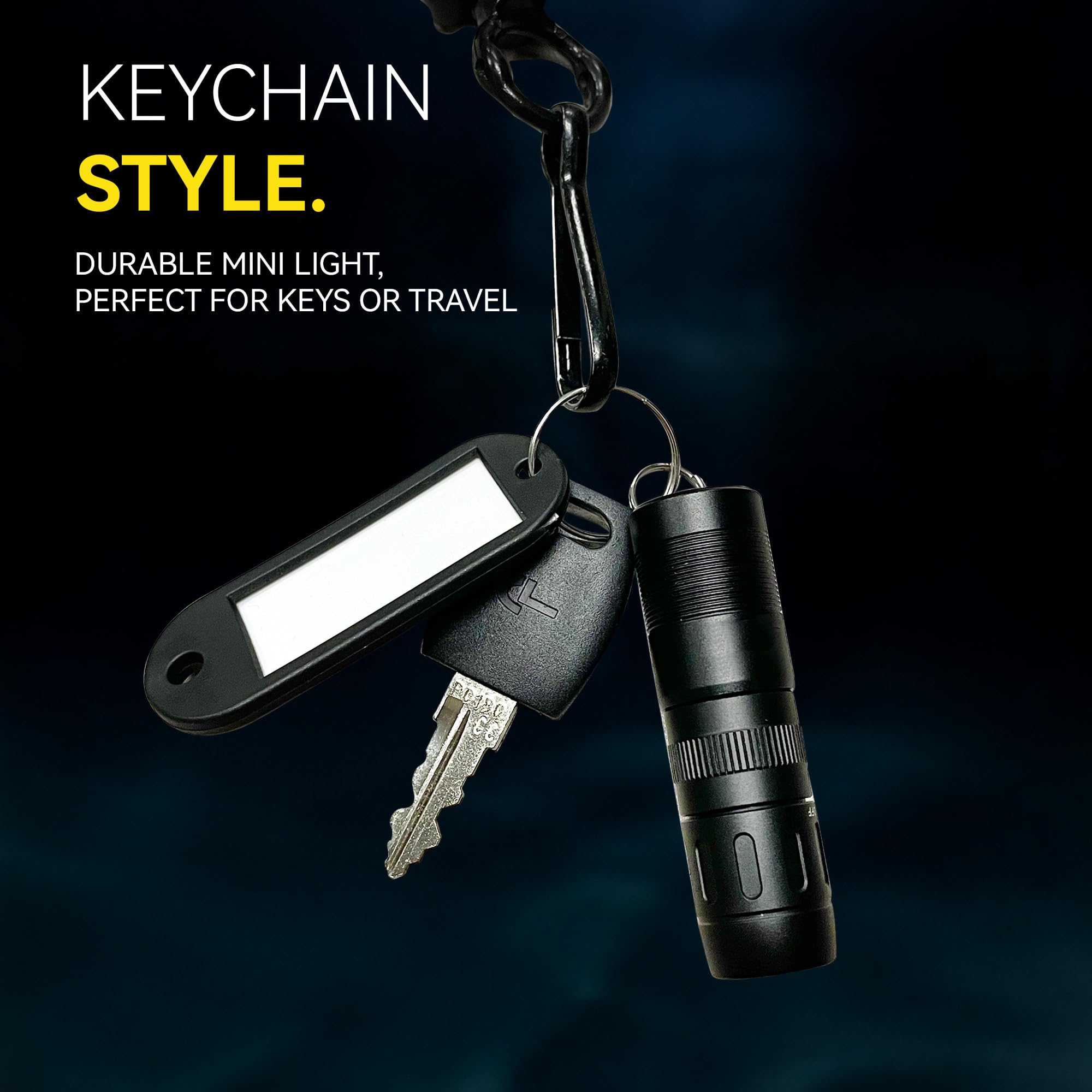 CLT Mini EDC keychain attachment keeps light within reach.