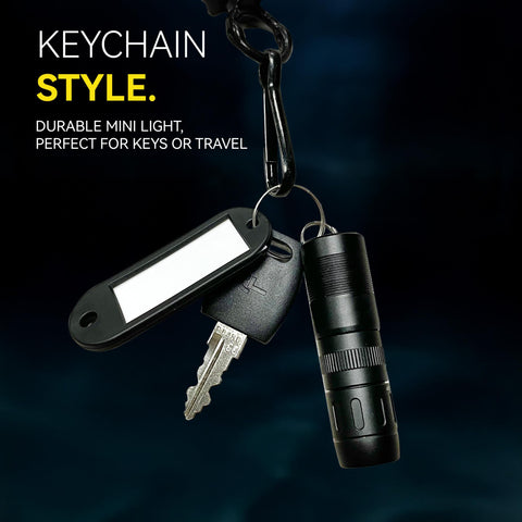 CLT Mini EDC keychain attachment keeps light within reach.