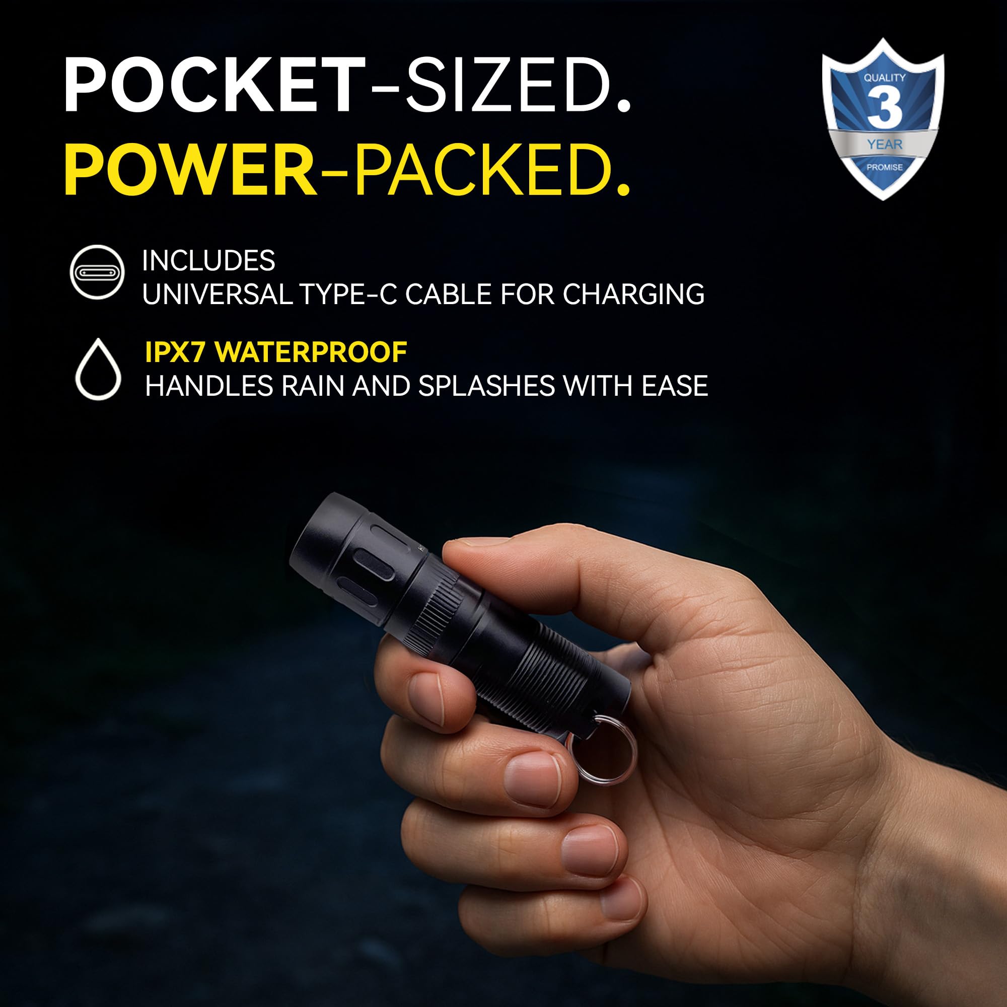 CLT Mini EDC magnetic-cap detach demonstrates hands-free activation for quick light.