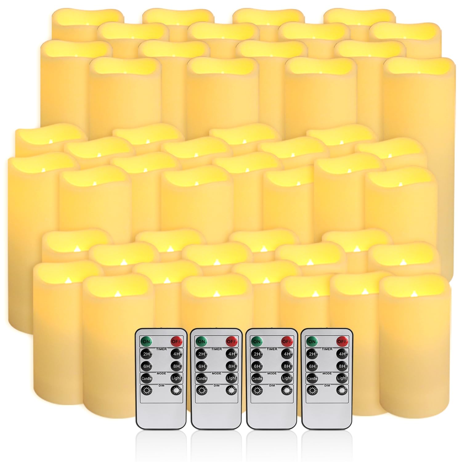 CLTNIKET LED candles centerpieces showcase elegant, remote-controlled ambiance