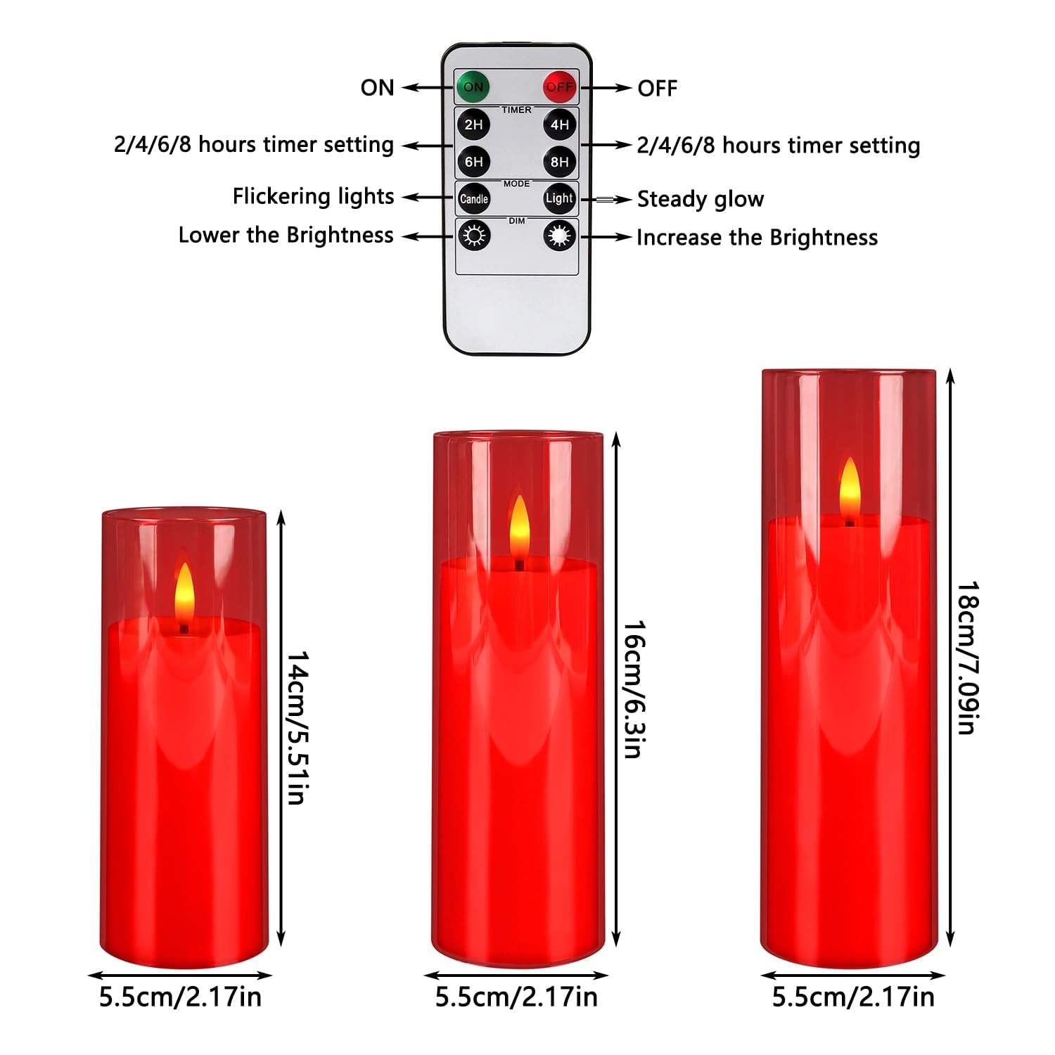 CLTNIKET remote control operation lets you adjust brightness and timing from afar.