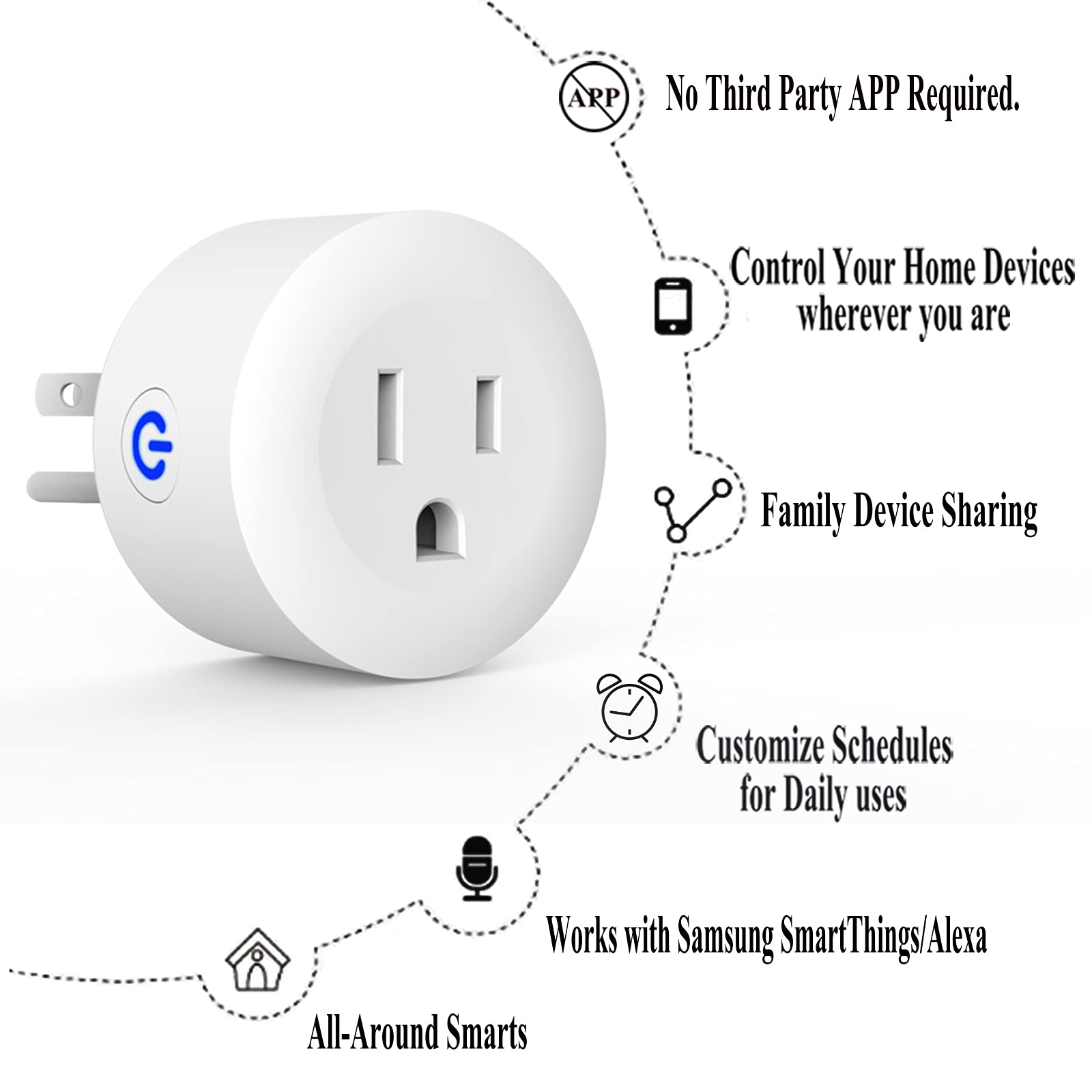 CMARS ZigBee mini smart plug installation showing hub-required setup