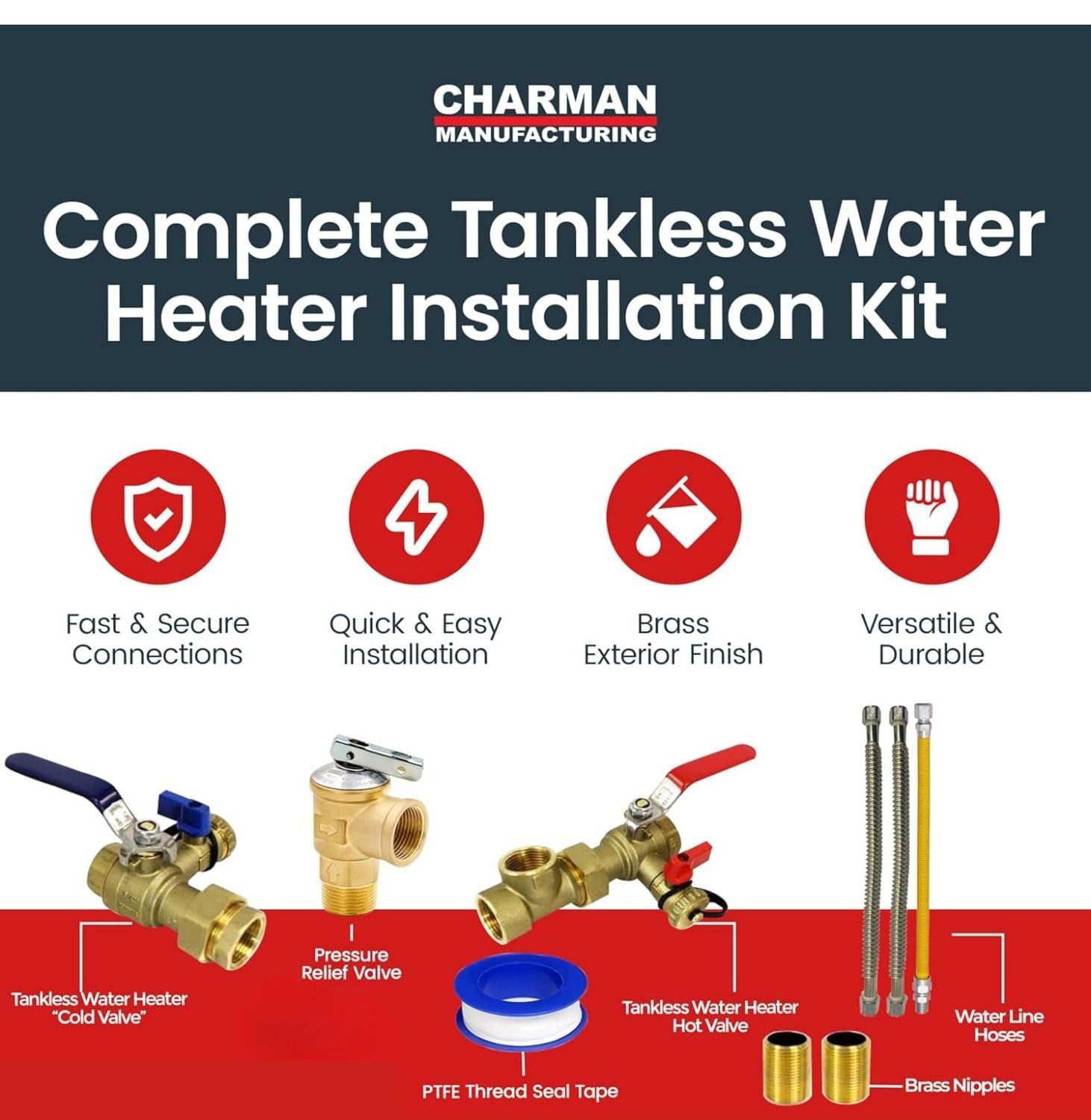 CMI pressure relief valve for safe, easy maintenance and flushing